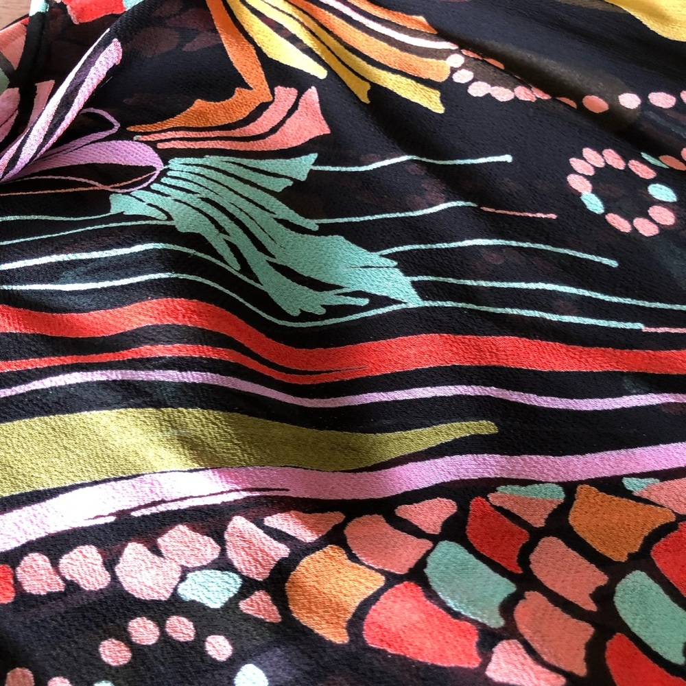 Free People Multicolor Abstract Blouse - Picture 4 of 4